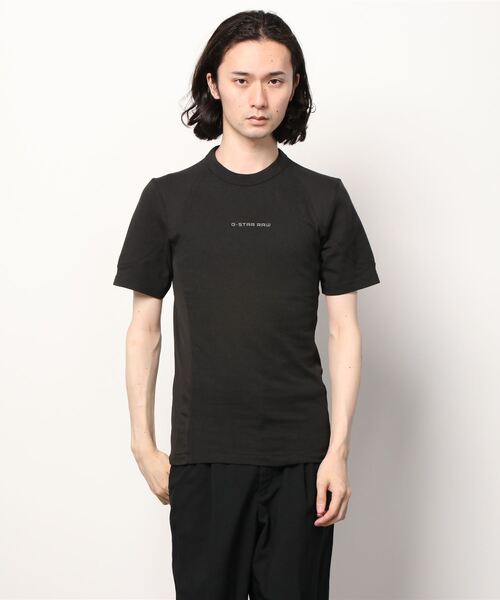 G-STAR（ジースター）の「MOTO NEOPRENE T-SHIRT（Tシャツ/カットソー・メンズ・ダークブラック/ダークブルー・SMALL/MEDIUM/LARGE/X-SMALL/XX-SMALL）」の8枚目の写真