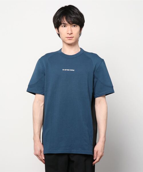 G-STAR（ジースター）の「MOTO NEOPRENE T-SHIRT（Tシャツ/カットソー・メンズ・ダークブラック/ダークブルー・SMALL/MEDIUM/LARGE/X-SMALL/XX-SMALL）」の17枚目の写真