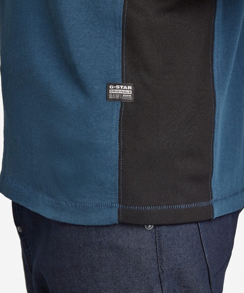 G-STAR（ジースター）の「MOTO NEOPRENE T-SHIRT（Tシャツ/カットソー・メンズ・ダークブラック/ダークブルー・SMALL/MEDIUM/LARGE/X-SMALL/XX-SMALL）」の14枚目の写真