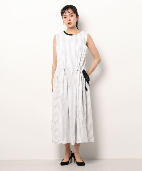 セール おしゃれスタ おとなふんわり レトロノースリーブワンピース 裏地付き スカート おしゃれスタ オシャレスタ のファッション