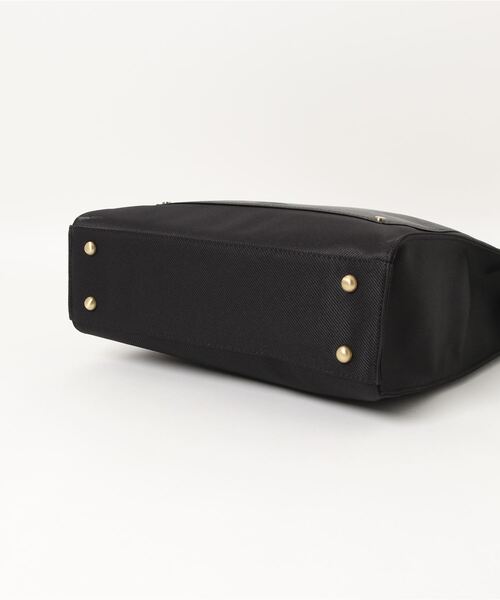 UNION STATION（ユニオンステーション）の「【スムース調】ツイルスクエアトートバッグ（トートバッグ・メンズ・ホワイト/ブラック/ネイビー・FREE）」の4枚目の写真