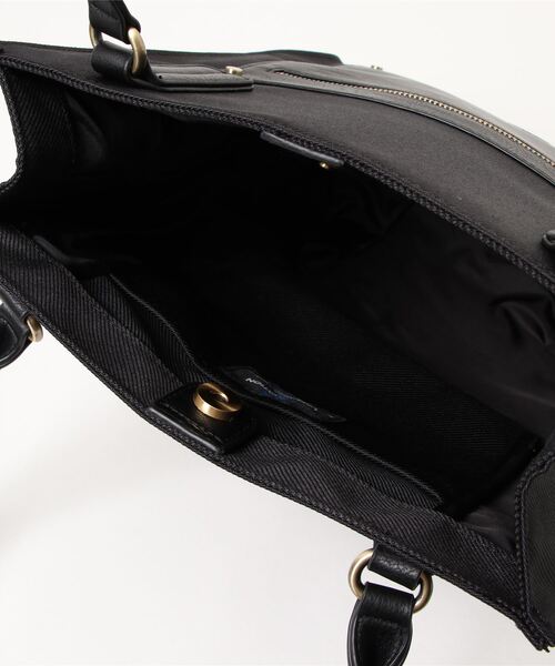 UNION STATION（ユニオンステーション）の「【スムース調】ツイルスクエアトートバッグ（トートバッグ・メンズ・ホワイト/ブラック/ネイビー・FREE）」の5枚目の写真