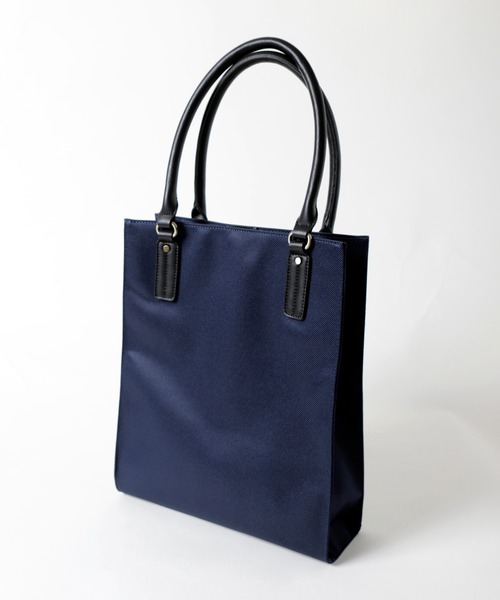 UNION STATION（ユニオンステーション）の「【スムース調】ツイルスクエアトートバッグ（トートバッグ・メンズ・ホワイト/ブラック/ネイビー・FREE）」の12枚目の写真