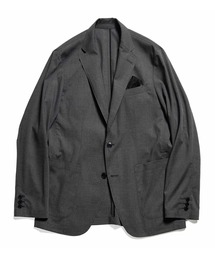 STRETCH PLAIN WEAVE CLOTH 2BUTTON JACKET