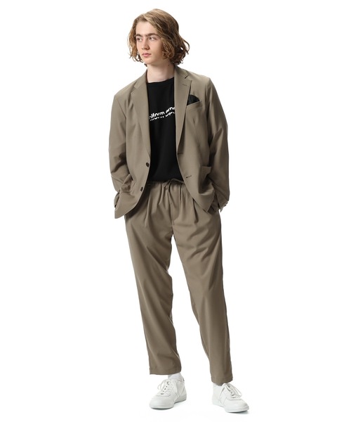 uniform experiment（ユニフォームエクスペリメント）の「STRETCH PLAIN WEAVE CLOTH 2BUTTON JACKET（テーラードジャケット・メンズ・チャコールグレー/ベージュ・3/2/4/1）」の17枚目の写真