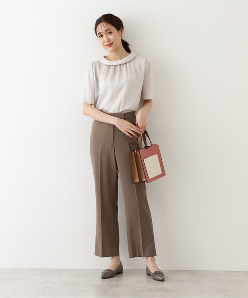 NATURAL BEAUTY BASIC（ナチュラルビューティーベーシック）の「セミフレアパンツ/0171230800（その他パンツ・レディース・ブラウン/イエロー・SMALL/MEDIUM/X-SMALL）」の9枚目の写真