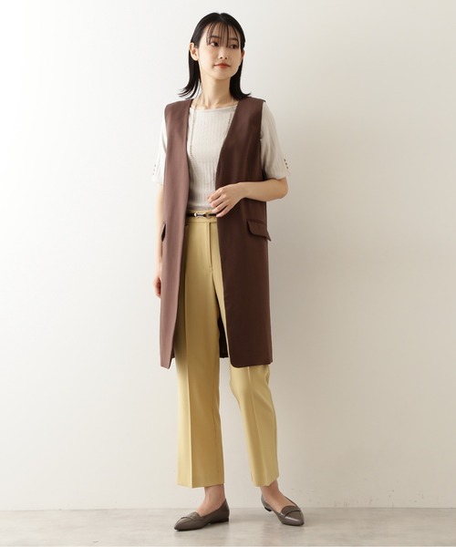 NATURAL BEAUTY BASIC（ナチュラルビューティーベーシック）の「セミフレアパンツ/0171230800（その他パンツ・レディース・ブラウン/イエロー・SMALL/MEDIUM/X-SMALL）」の13枚目の写真