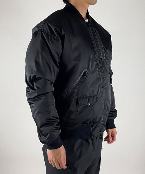 NUMBER (N)INE（ナンバーナイン）の「PRINTED ASYMMETRIC POCKET MA-1 / アシンメトリックポケット MA-1 (プリント)（ミリタリージャケット・メンズ・オリーブ/ブラック・3/2/4）」の22枚目の写真