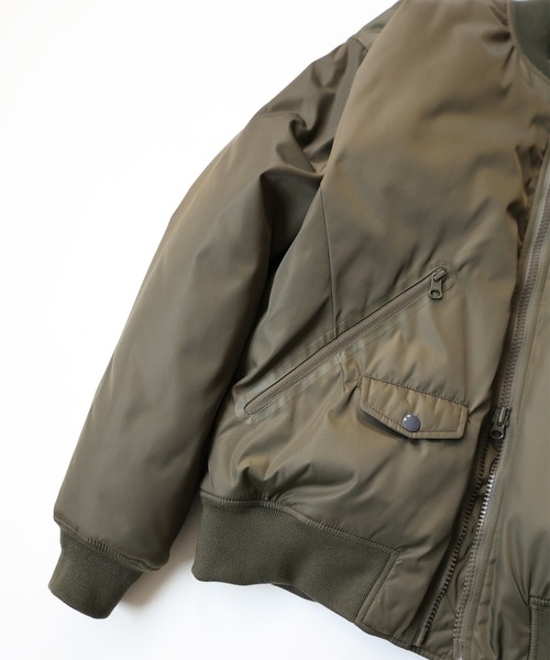 NUMBER (N)INE（ナンバーナイン）の「PRINTED ASYMMETRIC POCKET MA-1 / アシンメトリックポケット MA-1 (プリント)（ミリタリージャケット・メンズ・オリーブ/ブラック・3/2/4）」の5枚目の写真