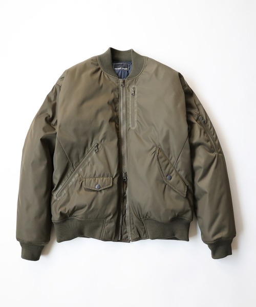 NUMBER (N)INE（ナンバーナイン）の「PRINTED ASYMMETRIC POCKET MA-1 / アシンメトリックポケット MA-1 (プリント)（ミリタリージャケット・メンズ・オリーブ/ブラック・3/2/4）」の3枚目の写真