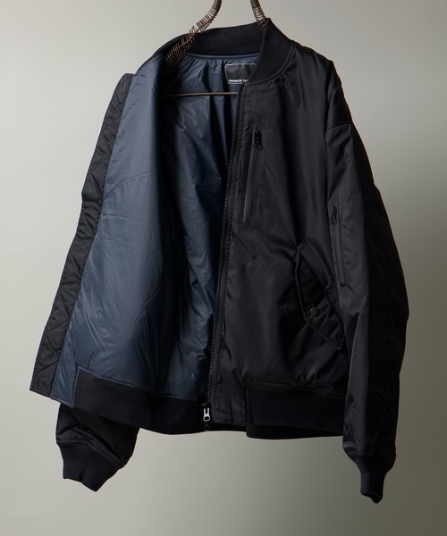 NUMBER (N)INE（ナンバーナイン）の「PRINTED ASYMMETRIC POCKET MA-1 / アシンメトリックポケット MA-1 (プリント)（ミリタリージャケット・メンズ・オリーブ/ブラック・3/2/4）」の14枚目の写真