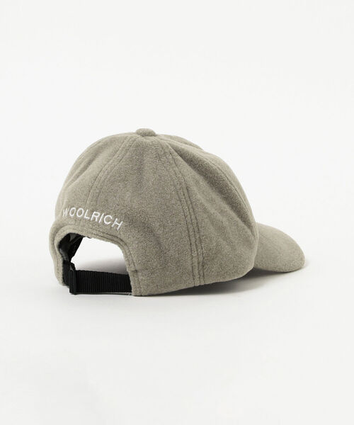 WOOLRICH（ウールリッチ）の「WOOLRICH / FLEECE CAP（キャップ・メンズ・グリーン/チャコールグレー・ONE SIZE）」の4枚目の写真