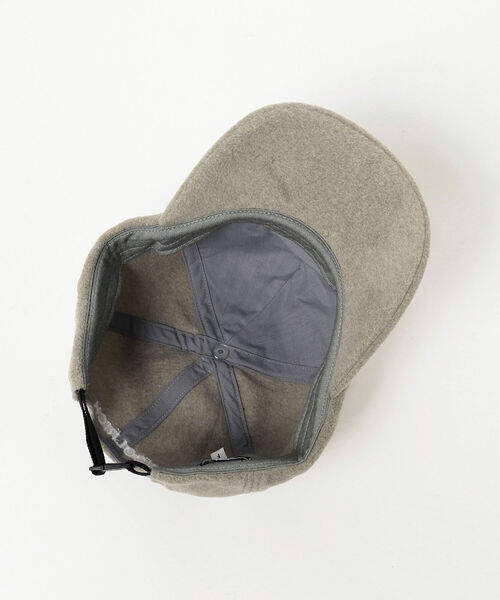 WOOLRICH（ウールリッチ）の「WOOLRICH / FLEECE CAP（キャップ・メンズ・グリーン/チャコールグレー・ONE SIZE）」の6枚目の写真