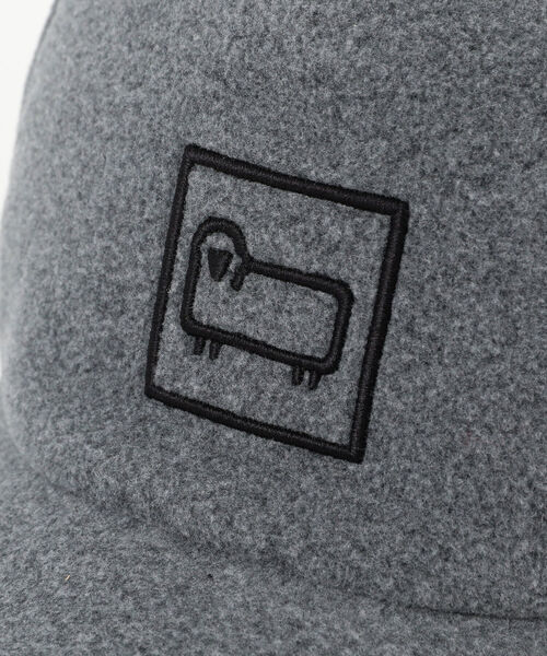 WOOLRICH（ウールリッチ）の「WOOLRICH / FLEECE CAP（キャップ・メンズ・グリーン/チャコールグレー・ONE SIZE）」の7枚目の写真