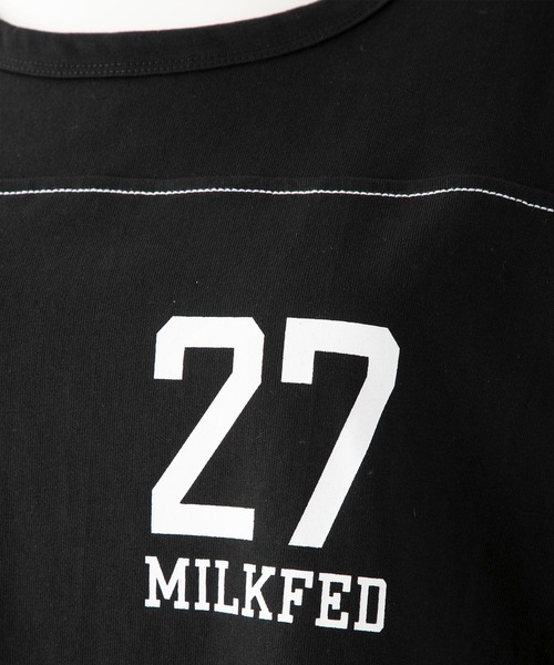 MILKFED.（ミルクフェド）の「STITCHED YOKE DRESS（ワンピース・レディース・ホワイト/ブラック/ネイビー・ONE SIZE）」の7枚目の写真