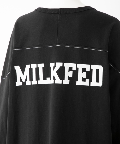 MILKFED.（ミルクフェド）の「STITCHED YOKE DRESS（ワンピース・レディース・ホワイト/ブラック/ネイビー・ONE SIZE）」の12枚目の写真