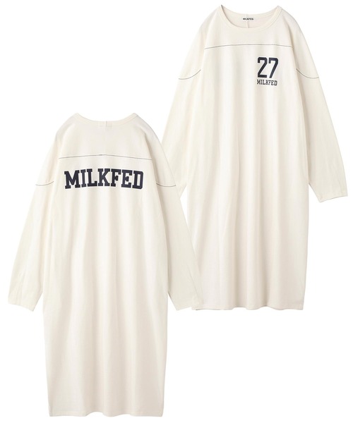 MILKFED.（ミルクフェド）の「STITCHED YOKE DRESS（ワンピース・レディース・ホワイト/ブラック/ネイビー・ONE SIZE）」の15枚目の写真