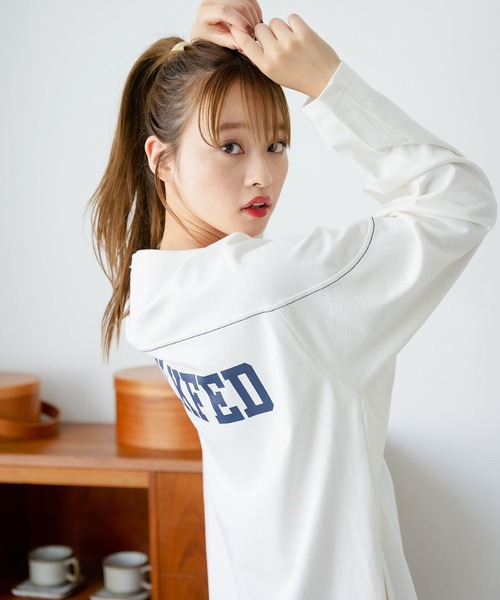 MILKFED.（ミルクフェド）の「STITCHED YOKE DRESS（ワンピース・レディース・ホワイト/ブラック/ネイビー・ONE SIZE）」の17枚目の写真