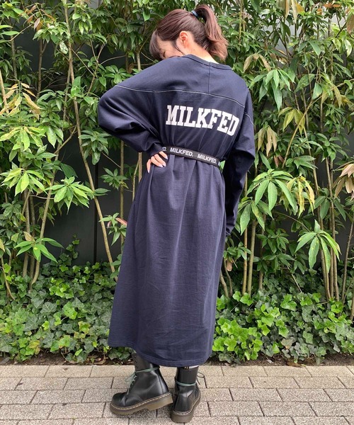 MILKFED.（ミルクフェド）の「STITCHED YOKE DRESS（ワンピース・レディース・ホワイト/ブラック/ネイビー・ONE SIZE）」の22枚目の写真