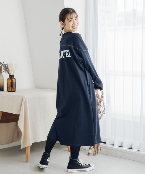 MILKFED.（ミルクフェド）の「STITCHED YOKE DRESS（ワンピース・レディース・ホワイト/ブラック/ネイビー・ONE SIZE）」の20枚目の写真