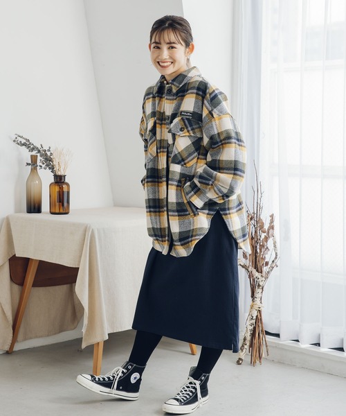 MILKFED.（ミルクフェド）の「STITCHED YOKE DRESS（ワンピース・レディース・ホワイト/ブラック/ネイビー・ONE SIZE）」の21枚目の写真