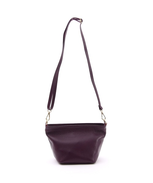 COOCO（クーコ）の「【牛革】シュリンクレザーミニショルダーバッグ（ショルダーバッグ・レディース・オフホワイト/ブラック/レッド/ライトピンク/ブラウン/イエロー/グリーン/ブルー/パープル/グレー・9）」の7枚目の写真