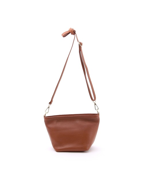 COOCO（クーコ）の「【牛革】シュリンクレザーミニショルダーバッグ（ショルダーバッグ・レディース・オフホワイト/ブラック/レッド/ライトピンク/ブラウン/イエロー/グリーン/ブルー/パープル/グレー・9）」の5枚目の写真