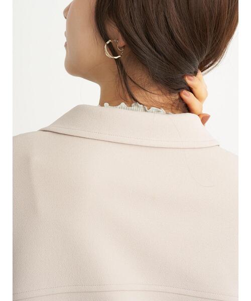 earth music&ecology（アースミュージックアンドエコロジー）の「CPOジャケット ＊（ブルゾン・レディース・ライトベージュ/ブラウン/ライトパープル・FREE）」の21枚目の写真