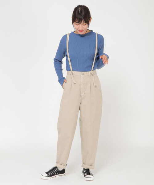 LBC（エルビーシー）の「サスツキパンツ（その他パンツ・レディース・ネイビー/ベージュ・M）」の12枚目の写真