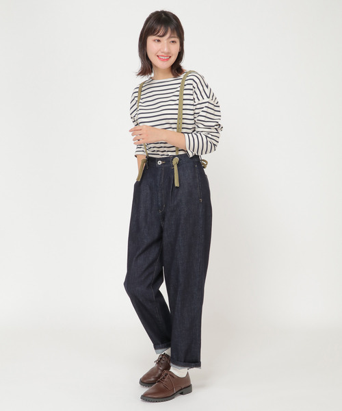 LBC（エルビーシー）の「サスツキパンツ（その他パンツ・レディース・ネイビー/ベージュ・M）」の10枚目の写真
