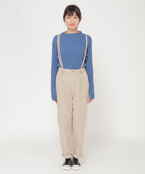 LBC（エルビーシー）の「サスツキパンツ（その他パンツ・レディース・ネイビー/ベージュ・M）」の3枚目の写真