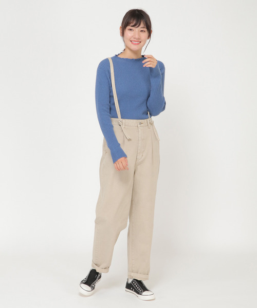 LBC（エルビーシー）の「サスツキパンツ（その他パンツ・レディース・ネイビー/ベージュ・M）」の14枚目の写真