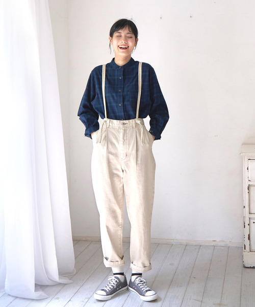 LBC（エルビーシー）の「サスツキパンツ（その他パンツ・レディース・ネイビー/ベージュ・M）」の17枚目の写真