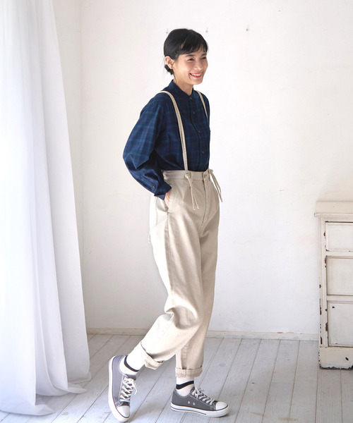LBC（エルビーシー）の「サスツキパンツ（その他パンツ・レディース・ネイビー/ベージュ・M）」の18枚目の写真