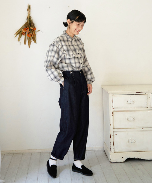 LBC（エルビーシー）の「サスツキパンツ（その他パンツ・レディース・ネイビー/ベージュ・M）」の21枚目の写真