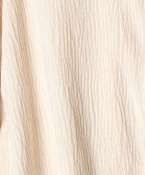 JEANASIS（ジーナシス）の「【SETUP対応】ヨウリュウベロアショートシャツ/237438（シャツ/ブラウス・レディース・チャコールグレー/オフホワイト/グリーン・FREE）」の12枚目の写真