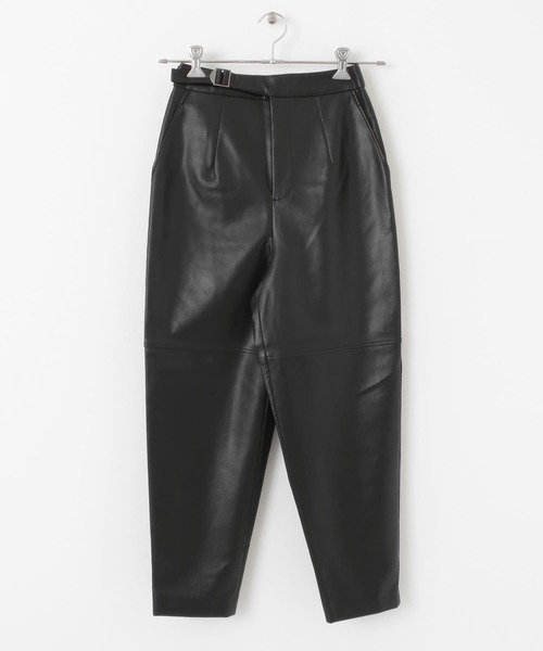 KBF（ケイビーエフ）の「フェイクレザーパンツ（その他パンツ・レディース・ブラック/ライトグレー・ONE）」の7枚目の写真