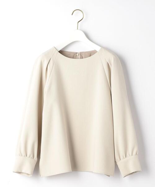 closet story（クローゼットストーリー）の「＜closet story（クローゼットストーリー）＞ダブルクロス タックブラウス -ウォッシャブル-（シャツ/ブラウス・レディース・ベージュ/ネイビー/ナチュラル・FREE）」の20枚目の写真