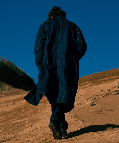 Levi's(R) RED FILLED LONG COAT AZURITE RINSE