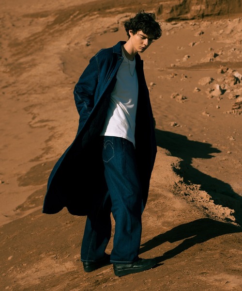 Levi's(R) RED FILLED LONG COAT AZURITE RINSE