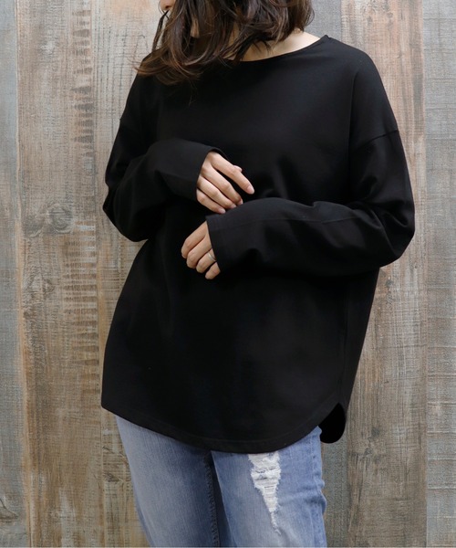 UNDERWRAPS(アンダーラップス)の「ボートネックロンT(M3)(Tシャツ/カットソー・レディース・ホワイト/その他2/ブラック/その他1/ネイビー・LARGE/MEDIUM)」の6枚目の写真