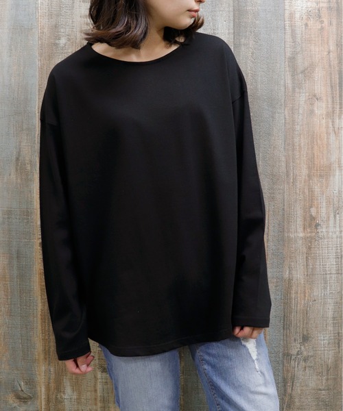 UNDERWRAPS(アンダーラップス)の「ボートネックロンT(M3)(Tシャツ/カットソー・レディース・ホワイト/その他2/ブラック/その他1/ネイビー・LARGE/MEDIUM)」の7枚目の写真