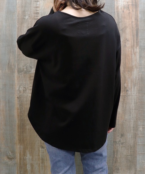 UNDERWRAPS(アンダーラップス)の「ボートネックロンT(M3)(Tシャツ/カットソー・レディース・ホワイト/その他2/ブラック/その他1/ネイビー・LARGE/MEDIUM)」の9枚目の写真