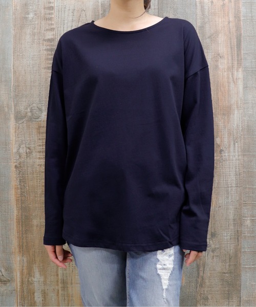 UNDERWRAPS(アンダーラップス)の「ボートネックロンT(M3)(Tシャツ/カットソー・レディース・ホワイト/その他2/ブラック/その他1/ネイビー・LARGE/MEDIUM)」の12枚目の写真