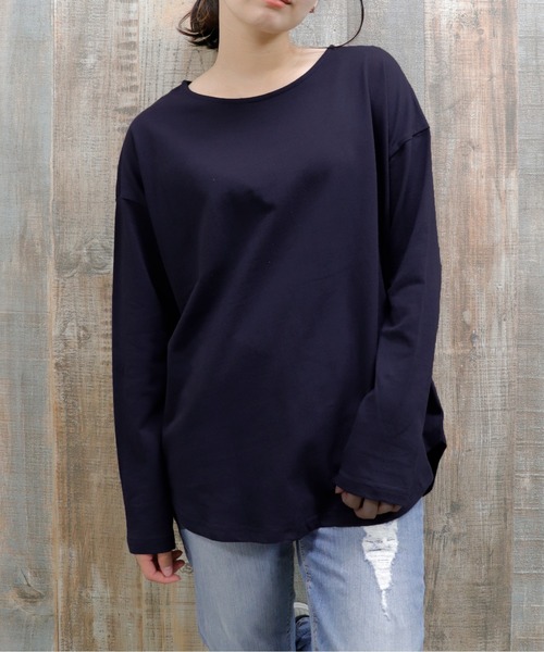 UNDERWRAPS(アンダーラップス)の「ボートネックロンT(M3)(Tシャツ/カットソー・レディース・ホワイト/その他2/ブラック/その他1/ネイビー・LARGE/MEDIUM)」の11枚目の写真