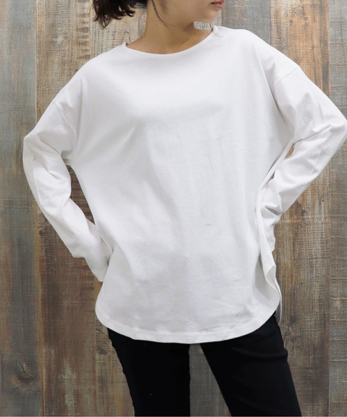 UNDERWRAPS(アンダーラップス)の「ボートネックロンT(M3)(Tシャツ/カットソー・レディース・ホワイト/その他2/ブラック/その他1/ネイビー・LARGE/MEDIUM)」の15枚目の写真