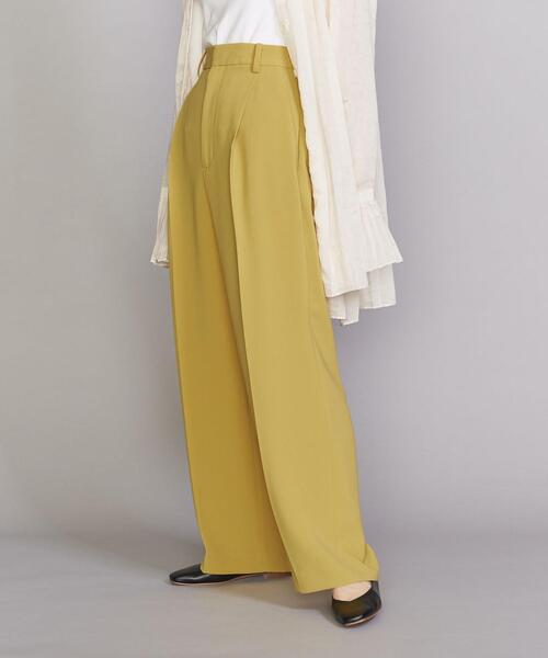 BEAUTY&YOUTH UNITED ARROWS（ビューティーアンドユースユナイテッドアローズ）の「BY アセテート ワイドタックパンツ -ウォッシャブル-◆（その他パンツ・レディース・ブラック/イエロー/シャーベット・S/M）」の21枚目の写真