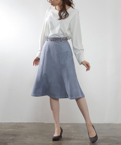 GLACIER（グラシア）の「マーメイドスカート（スカート・レディース・アイボリー/ブルー系その他/ピンク系その他/グレイッシュベージュ/モカ・S/M/L/LL）」の6枚目の写真