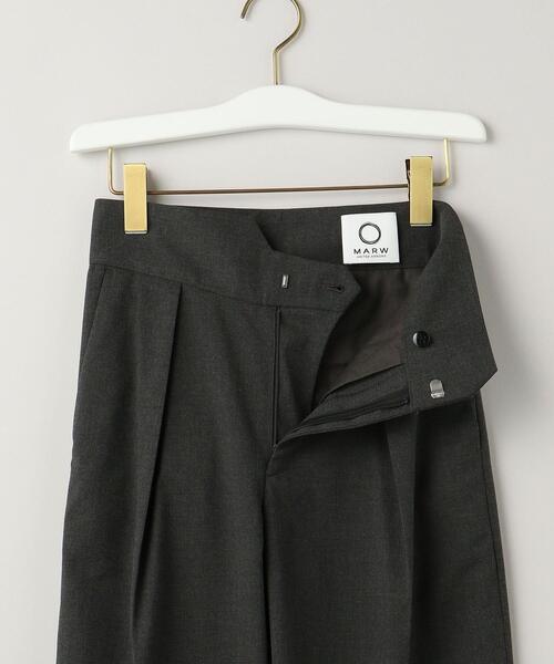 MARW UNITED ARROWS（マルゥ ユナイテッドアローズ）の「＜MARW UNITED ARROWS（マルゥ ユナイテッドアローズ）＞ サージ パンツ（その他パンツ・レディース・ダークグレー/ブラック・36/38）」の4枚目の写真