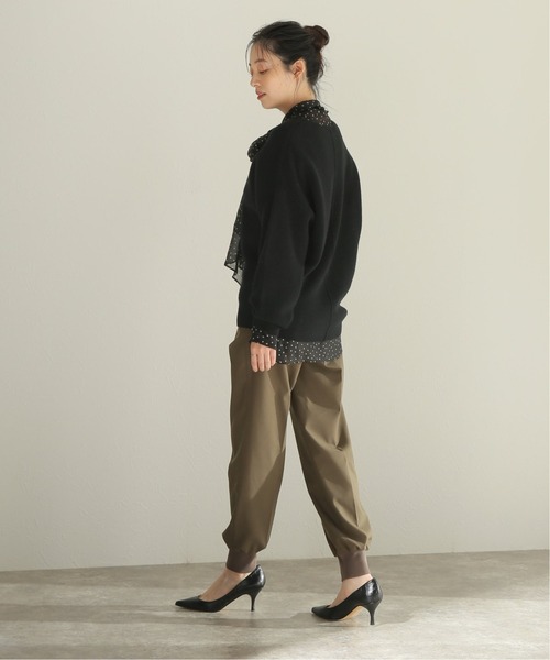 journal standard L'essage（ジャーナルスタンダードレサージュ）の「ウールカシミヤ スムースVネックプルオーバー◆（ニット/セーター・レディース・ブラック/ブラウン/ナチュラル・FREE）」の14枚目の写真